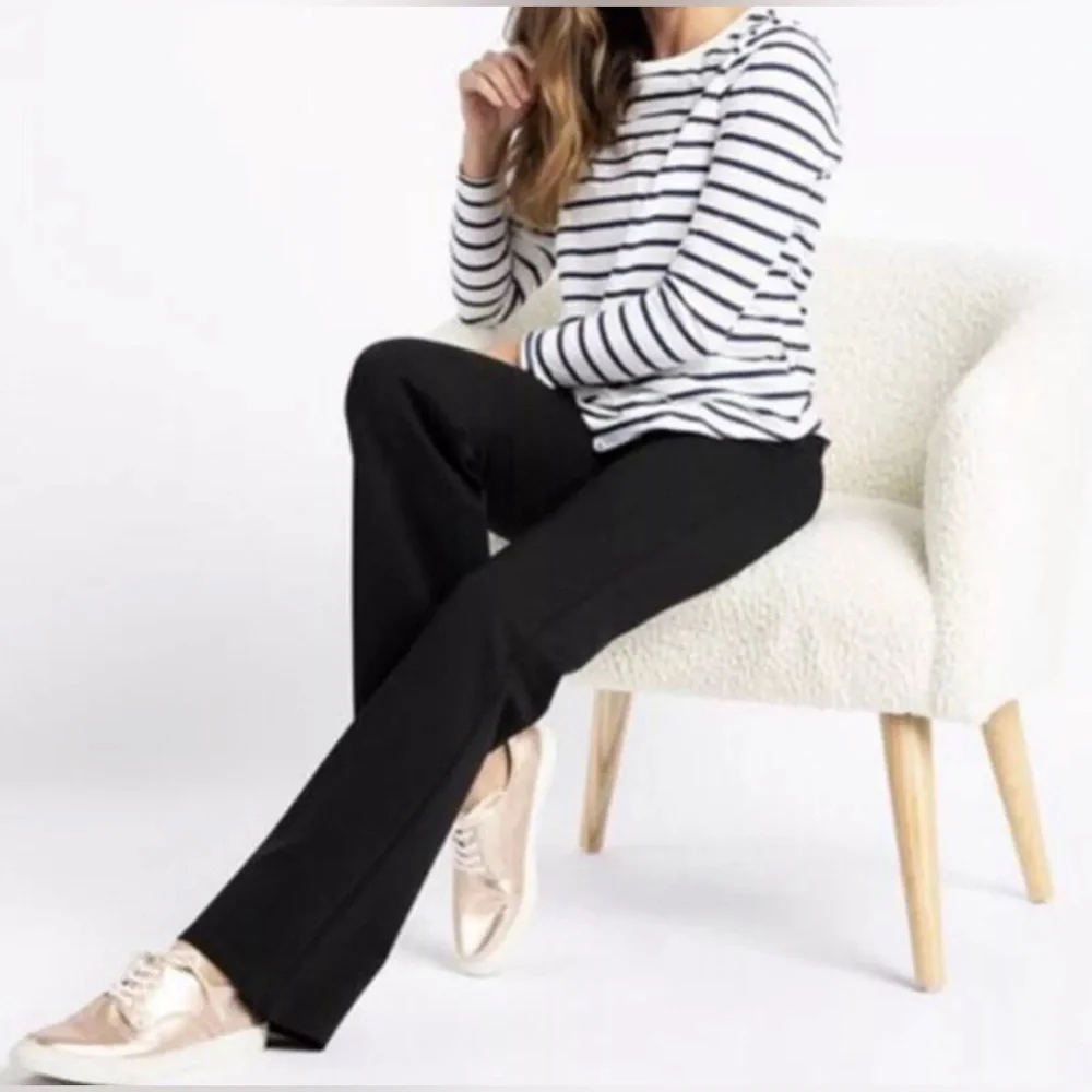 Betabrand Women's W1550-BK Classic Yoga‎ Dress Pant Size M Black Pull On - Picture 2 of 9